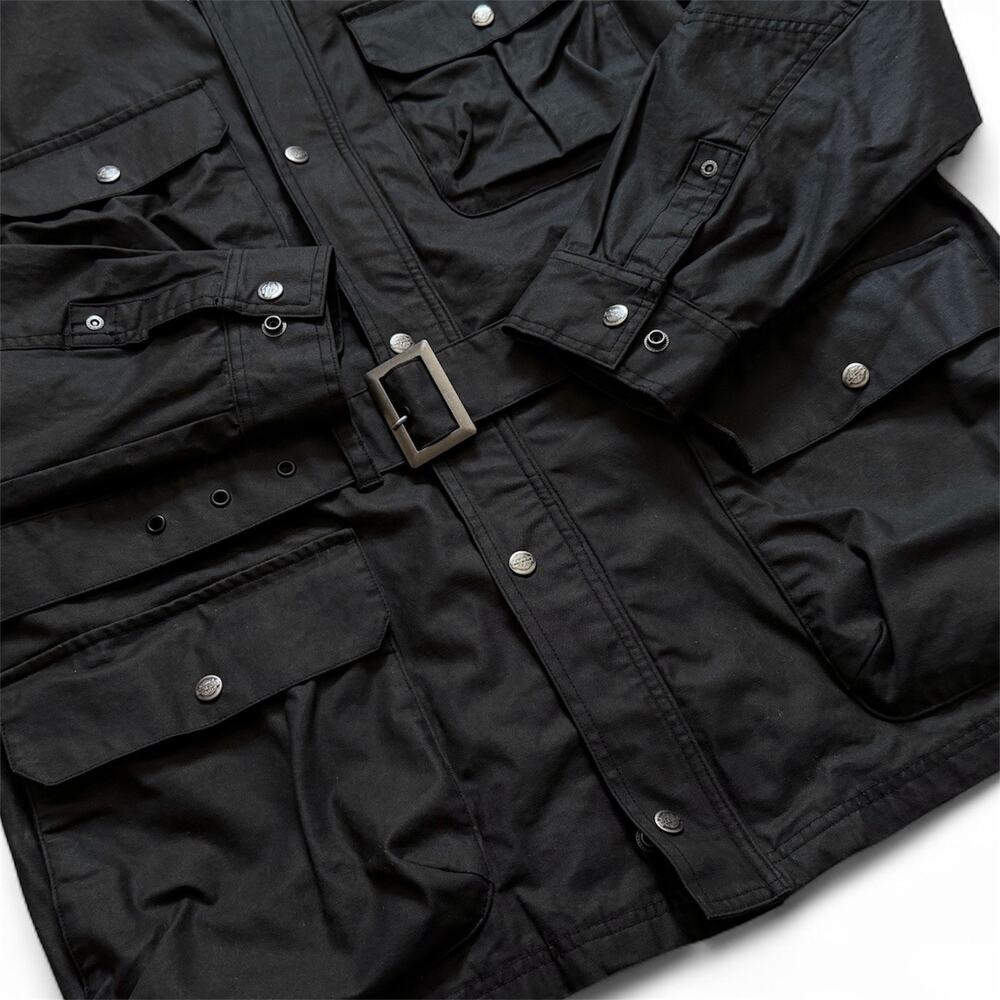 Harley-Davidson #1 Riding Jacket Mens XL Black Cotton Belted Motorcycle - Picture 11 of 12
